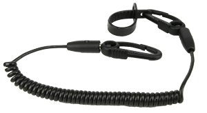 Scotty Paddle Leash Flex Coil - Black