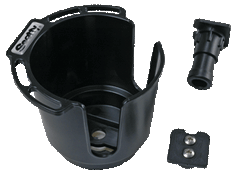 Scotty Cup Holder With Post - Black