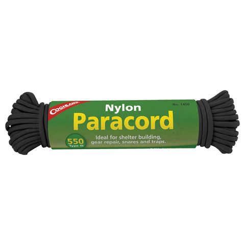 Coghlan's Paracord 50' - Black